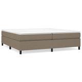 Struttura Letto a Rete a Molle Tortora 200x200 cm in Tessuto