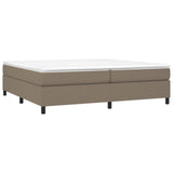 Struttura Letto a Rete a Molle Tortora 200x200 cm in Tessuto