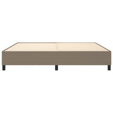 Struttura Letto a Rete a Molle Tortora 200x200 cm in Tessuto
