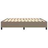 Struttura Letto a Rete a Molle Tortora 200x200 cm in Tessuto