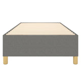 Struttura Letto a Rete a Molle Grigio Scuro 80x200 cm Tessuto