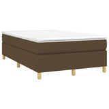 Struttura Letto a Rete a Molle Marrone Scuro 120x200 cm Tessuto
