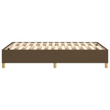 Struttura Letto a Rete a Molle Marrone Scuro 120x200 cm Tessuto