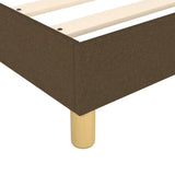Struttura Letto a Rete a Molle Marrone Scuro 120x200 cm Tessuto