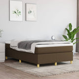Struttura Letto a Rete a Molle Marrone Scuro 120x200 cm Tessuto