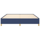 Struttura Letto a Rete a Molle Blu 160x200 cm in Tessuto