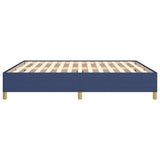 Struttura Letto a Rete a Molle Blu 160x200 cm in Tessuto