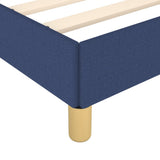 Struttura Letto a Rete a Molle Blu 160x200 cm in Tessuto