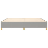 Struttura Letto a Rete a Molle Grigio Chiaro 200x200 cm Tessuto