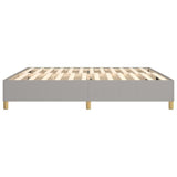 Struttura Letto a Rete a Molle Grigio Chiaro 200x200 cm Tessuto