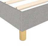 Struttura Letto a Rete a Molle Grigio Chiaro 200x200 cm Tessuto