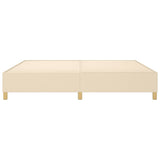 Struttura Letto a Rete a Molle Crema 200x200 cm in Tessuto
