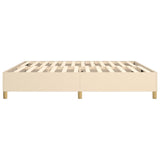 Struttura Letto a Rete a Molle Crema 200x200 cm in Tessuto