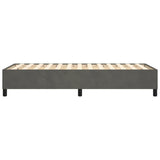 Struttura Letto a Rete a Molle Grigio Scuro 90x200 cm Velluto