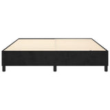 Struttura Letto a Rete a Molle Nero 180x200 cm in Velluto