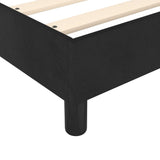 Struttura Letto a Rete a Molle Nero 180x200 cm in Velluto