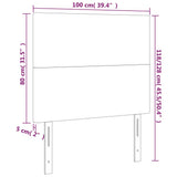 Testiera Nera 100x5x118/128 cm Tessuto