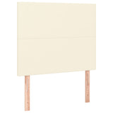 Testiera Crema 80x5x118/128 cm Similpelle