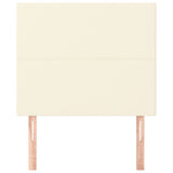 Testiera Crema 80x5x118/128 cm Similpelle