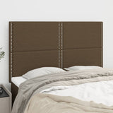 Testiera Marrone Scuro 144x5x118/128 cm Tessuto