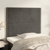 Testiera Grigio Scuro 90x5x118/128 cm Velluto