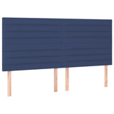 Testiera Blu 160x5x118/128 cm Tessuto