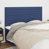 Testiera Blu 160x5x118/128 cm Tessuto