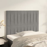 Testiera Grigio Chiaro 100x5x118/128 cm Velluto