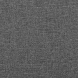 Testiera Grigio Scuro 90x7x118/128 cm Tessuto