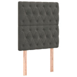 Testiera Grigio Scuro 80x7x118/128 cm Velluto