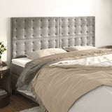 Testiera Grigio Chiaro 200x5x118/128 cm Velluto