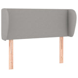 Testiera ad Orecchio Grigio Chiaro 103x23x78/88 cm in Tessuto