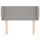 Testiera ad Orecchio Grigio Chiaro 103x23x78/88 cm in Tessuto