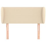 Testiera ad Orecchio Crema 103x23x78/88 cm in Tessuto