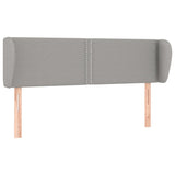 Testiera ad Orecchio Grigio Chiaro 147x23x78/88 cm in Tessuto