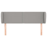 Testiera ad Orecchio Grigio Chiaro 147x23x78/88 cm in Tessuto