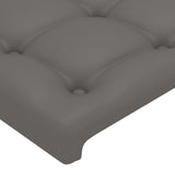 Testiera ad Orecchio Grigia 83x23x78/88 cm in Similpelle