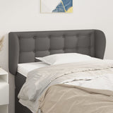 Testiera ad Orecchio Grigia 83x23x78/88 cm in Similpelle