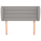 Testiera ad Orecchio Grigio Chiaro 103x23x78/88 cm in Tessuto
