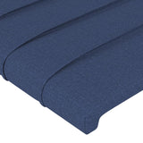 Testiera ad Orecchio Blu 93x23x118/128 cm in Tessuto