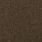 Testiera ad Orecchio Marrone Scuro 93x23x118/128 cm in Tessuto
