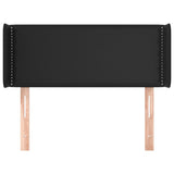 Testiera ad Orecchio Nera 83x16x78/88 cm in Similpelle
