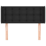 Testiera ad Orecchio Nera 83x16x78/88 cm in Similpelle