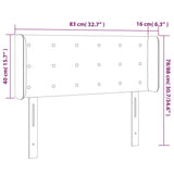 Testiera ad Orecchio Nera 83x16x78/88 cm in Similpelle