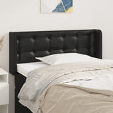 Testiera ad Orecchio Nera 83x16x78/88 cm in Similpelle