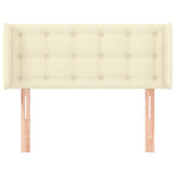 Testiera ad Orecchio Crema 103x16x78/88 cm in Similpelle