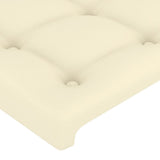 Testiera ad Orecchio Crema 103x16x78/88 cm in Similpelle