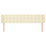 Testiera ad Orecchio Crema 203x16x78/88 cm in Similpelle