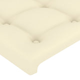 Testiera ad Orecchio Crema 203x16x78/88 cm in Similpelle