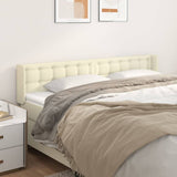Testiera ad Orecchio Crema 203x16x78/88 cm in Similpelle
